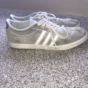 Grey Adidas casual shoes